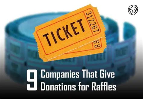 companies that donate for raffles.